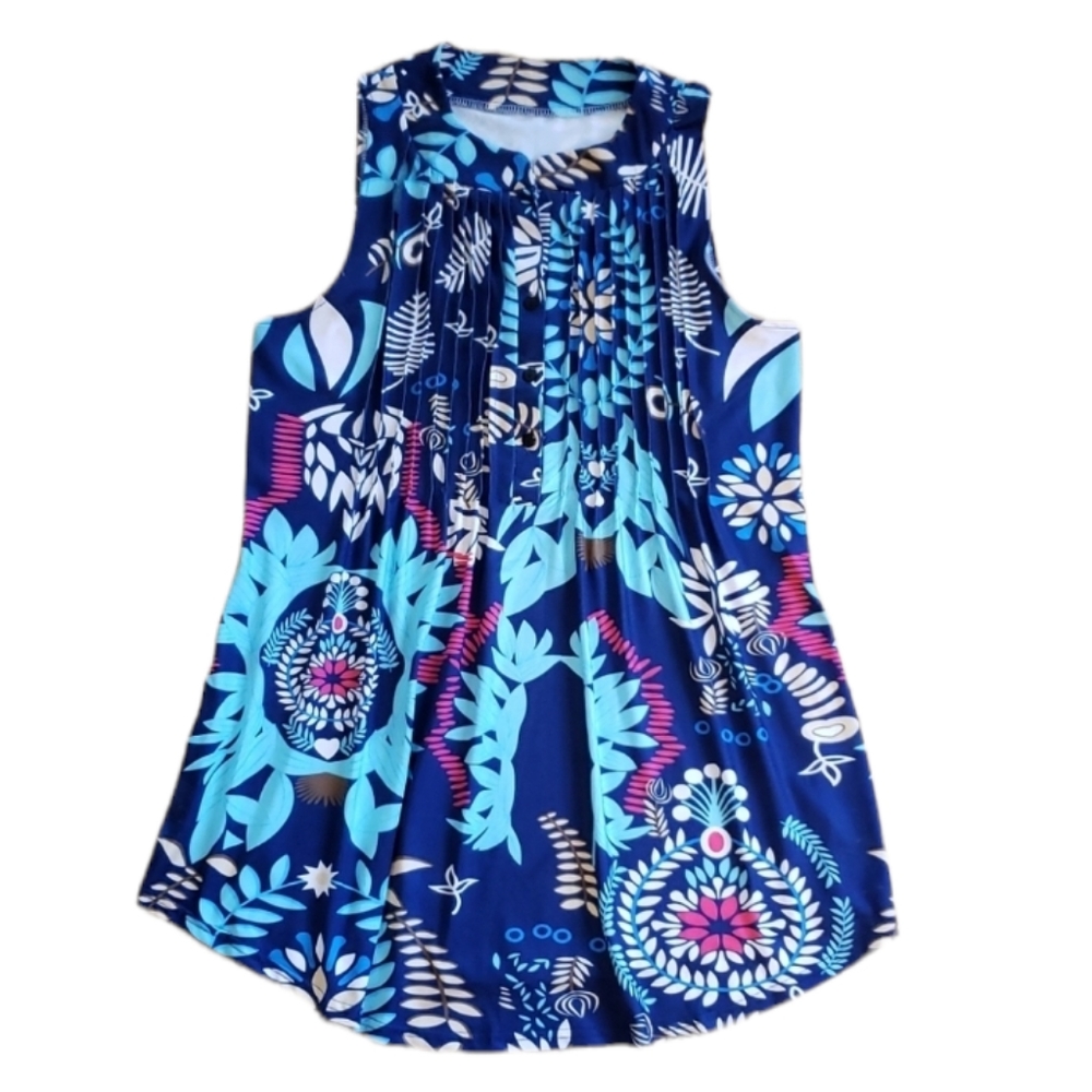 Small Multi colored ladies' sleeveless blouse [22]